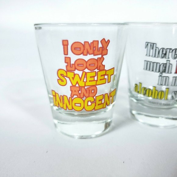 Set of Kalan Humor Shot Glasses Party Bar - Picture 2 of 10